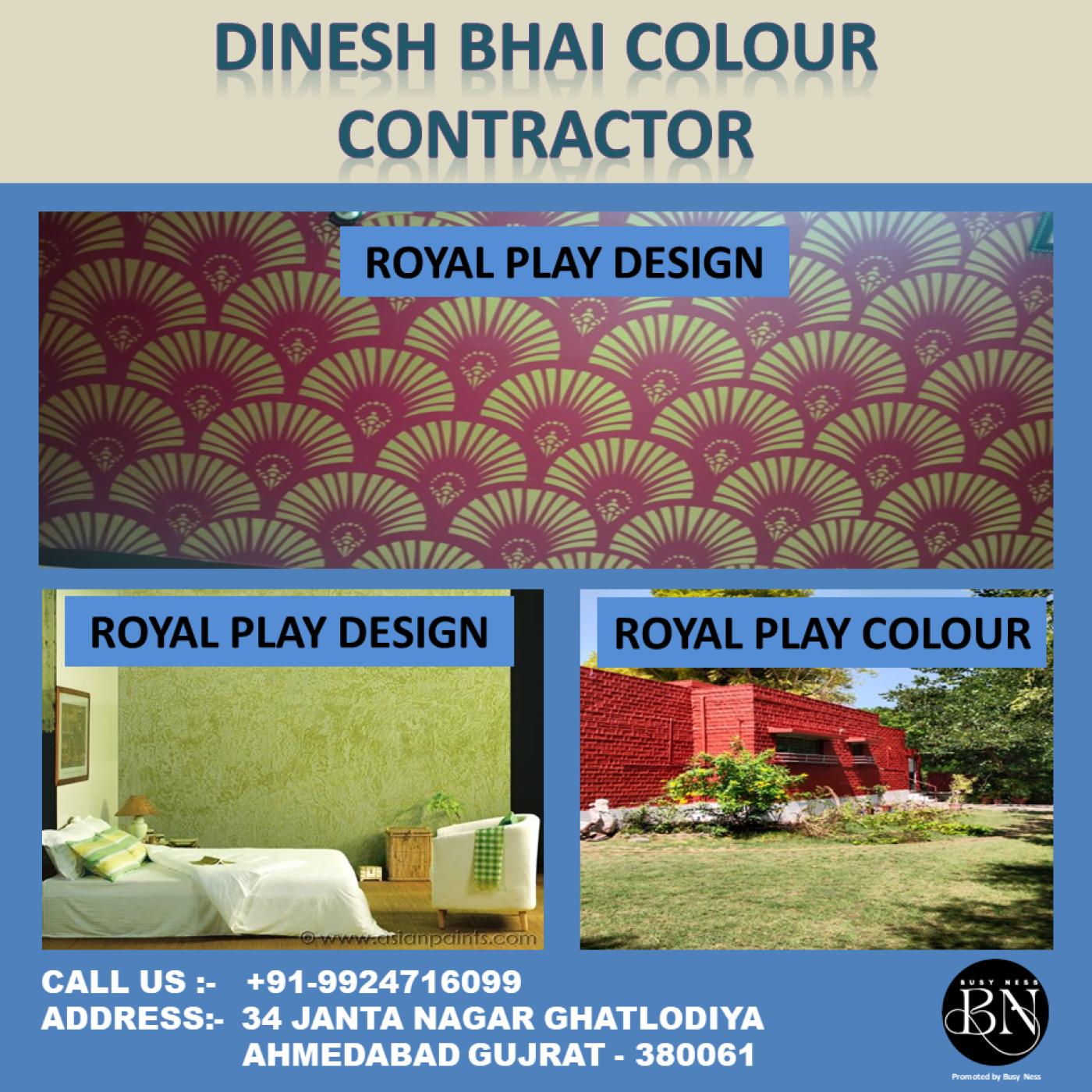Dinesh Bhai Colour Contractor, Janta Nagar Ghatlodiya, Ahmedabad