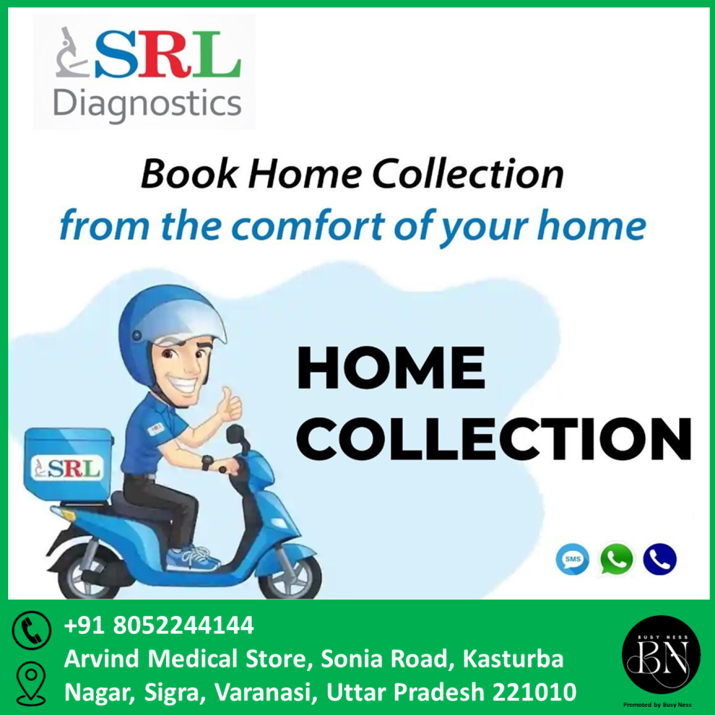 SRL Diagnostic, Sonia Road, Sigra, Varanasi