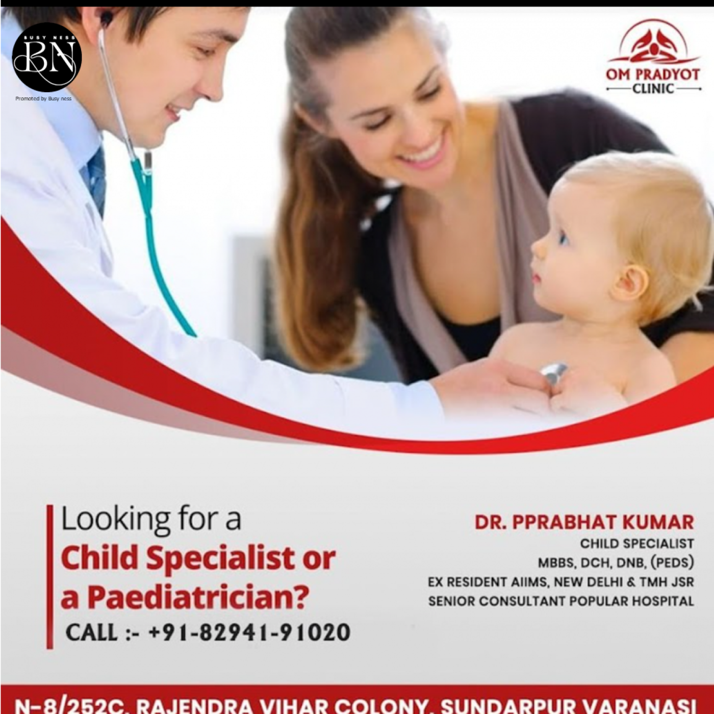 Om Pradyot Clinic, Rajendra Vihar, Sundarpur, Varanasi